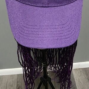 Handmade Baseball Cap Wig with 26 inch Synthetic Senegalese Twist Purple